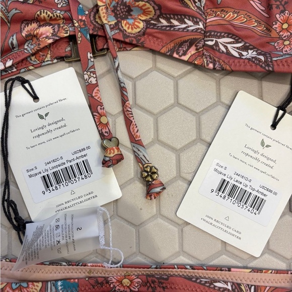 Spell Terracotta Paisley Floral Bikini Set - Picture 4 of 5